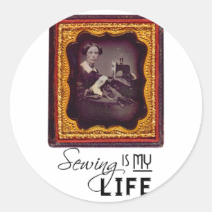 Sewing Is My Life Classic Round Sticker