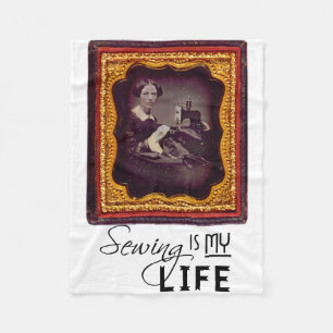 Sewing Is My Life Fleece Blanket