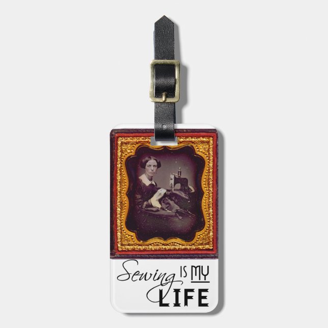 Sewing Is My Life Luggage Tag (Front Vertical)