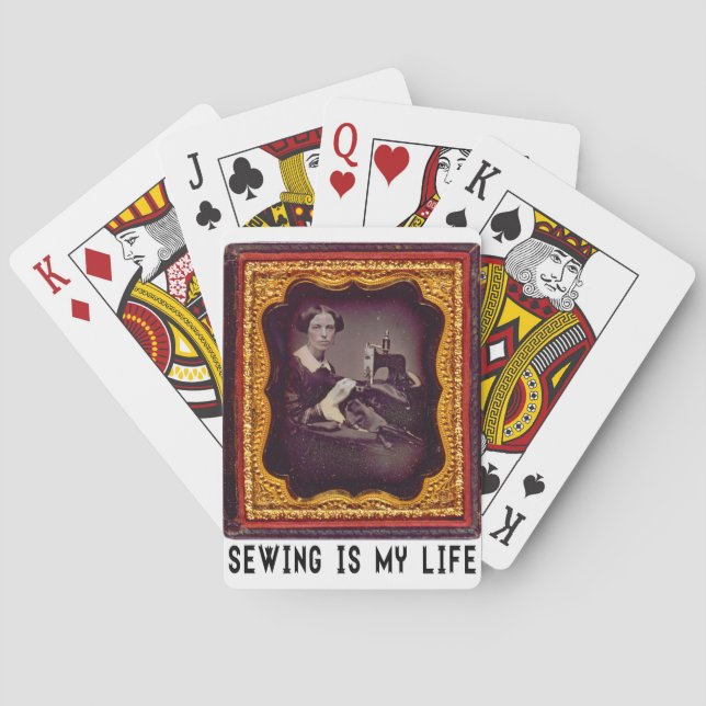 Sewing Is My Life Playing Cards (Back)