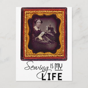 Sewing Is My Life Postcard