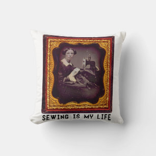 Sewing Is My Life Throw Pillow