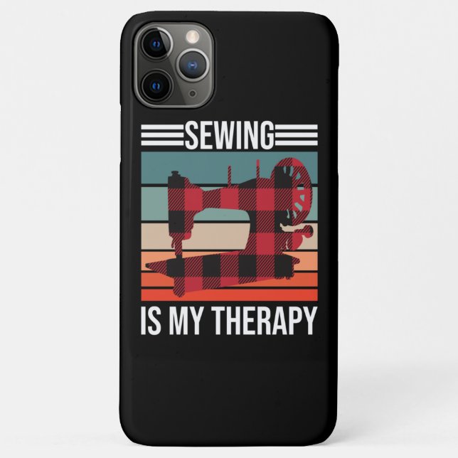 Sewing Is My Therapy Case-Mate iPhone Case (Back)