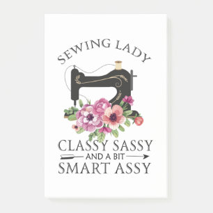 Sewing Lady Class Sassy And A Bit Smart Assy Post-it Notes