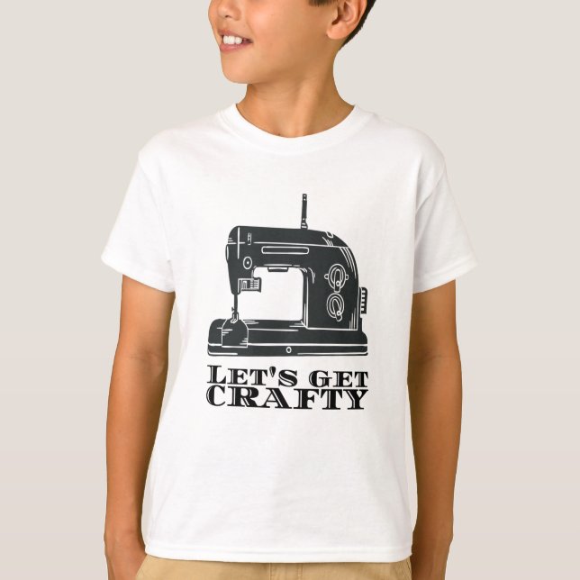 Sewing - Let's Get Crafty T-Shirt (Front)