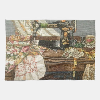 Sewing Machine and Dress Tea Towel