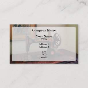 Sewing Machine and Lithograph Business Card