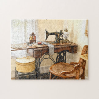 Sewing Machine and Thread Carousel Jigsaw Puzzle