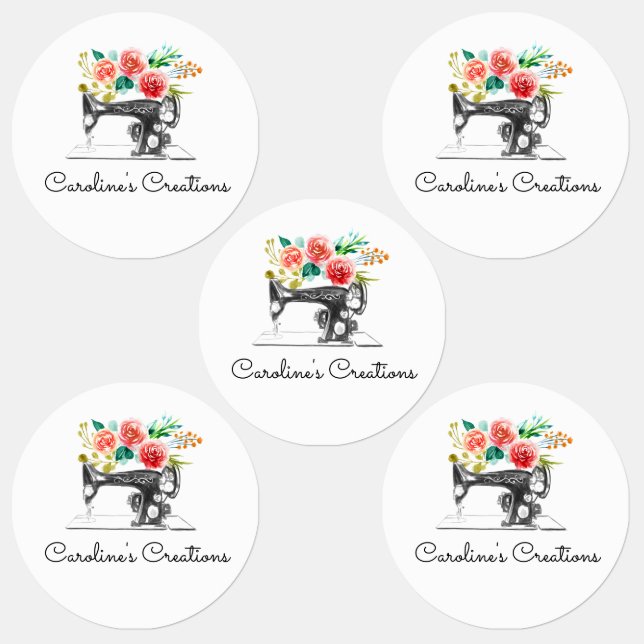 Sewing Machine Black White Seamstress Tailor (Group)