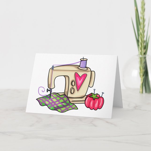 Sewing Machine Card (Front)