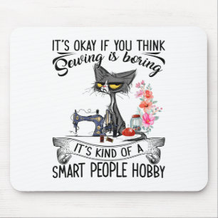 Sewing Machine Craft Quilting Sewer Cat Sewing  Mouse Mat