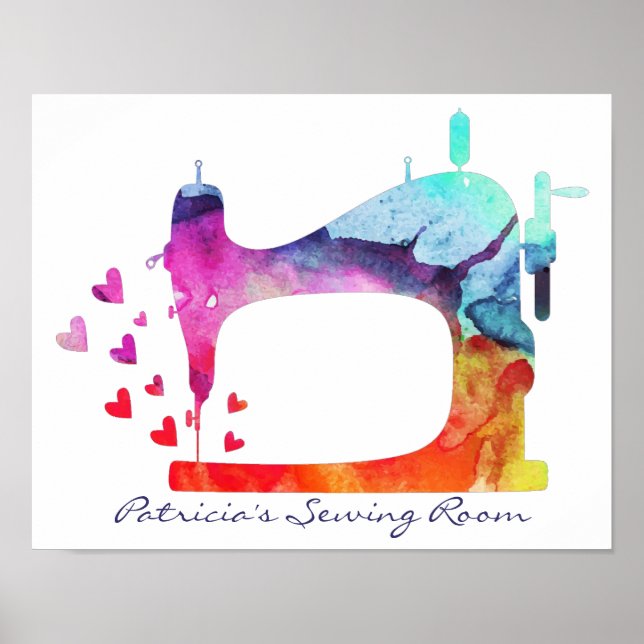 Sewing Machine Craft Room Wall Art (Front)