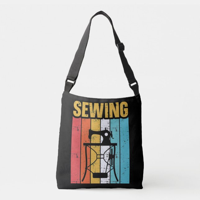 Sewing Machine Crossbody Bag (Front)