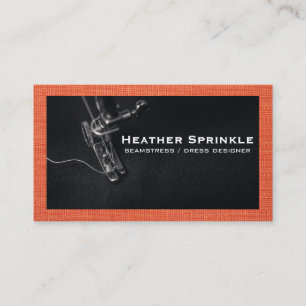 Sewing Machine   Fabric Business Card