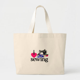 Sewing Machine Large Tote Bag