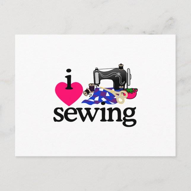 Sewing Machine Postcard (Front)