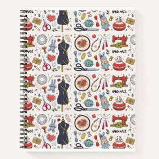 Sewing Machine Print Notebook