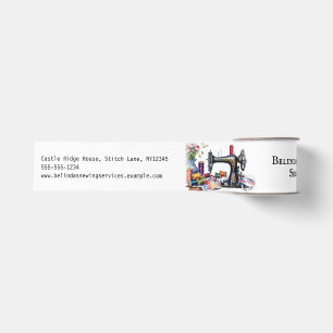 Sewing Machine QR Code Small Business Supplies Grosgrain Ribbon