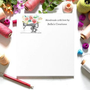 Sewing Machine Quilter Dressmaker Notepad