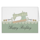 Sewing machine scissors button lace gift card