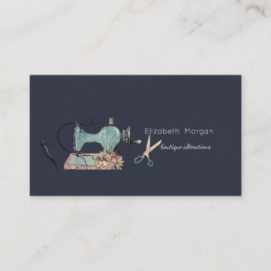 Sewing Machine Scissors Seamstress or Tailor Business Card