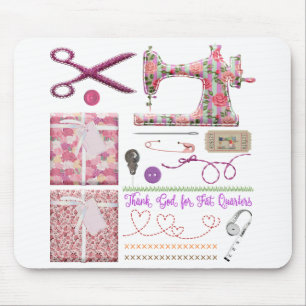 Sewing machine seamstress quilting sewing mouse mat