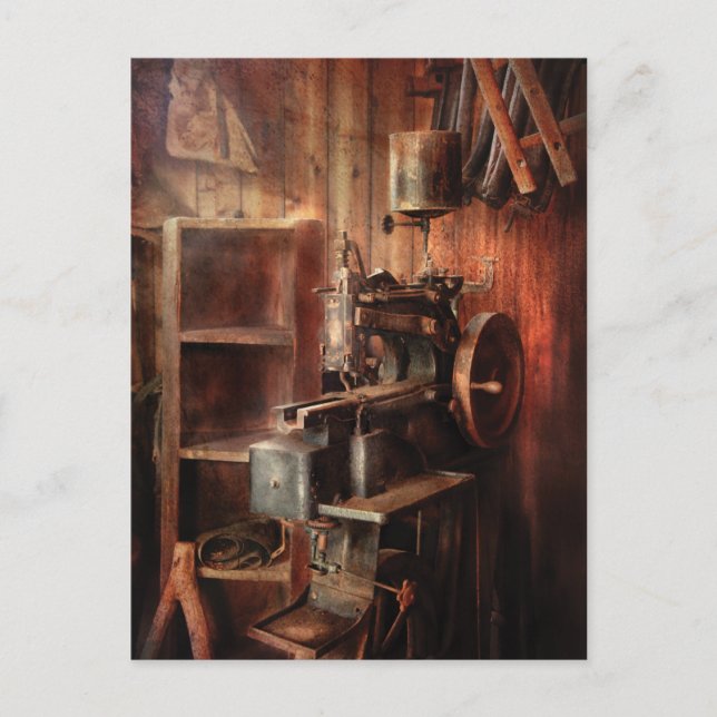 Sewing Machine - Sewing Machine for Saddle Making Postcard (Front)