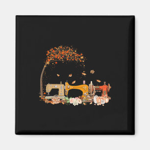 Sewing Machine Sewing Quilting Lover Quilter Fall  Magnet