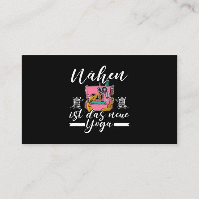 Sewing Machine Sewing Sewing Tailor Knitting 2_1 Business Card (Front)