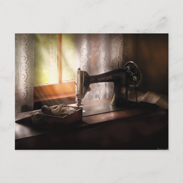 Sewing Machine -  Singer II Postcard (Front)