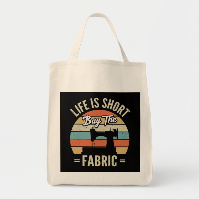 Sewing Machine Tote Bag (Front)