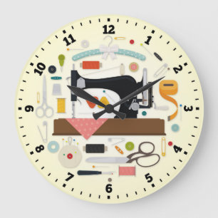 Sewing Machine Wall Clock