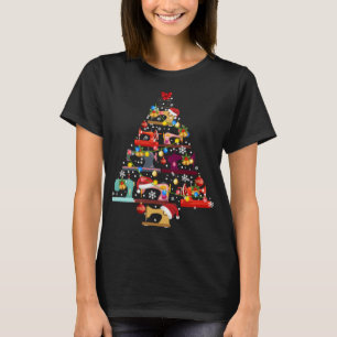 Sewing Machines Christmas Tree Quilt Sewing Lovers T-Shirt