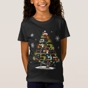 Sewing Machines Xmas Tree Lights Quilters Christma T-Shirt