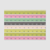 Sewing measuring tape tissue paper