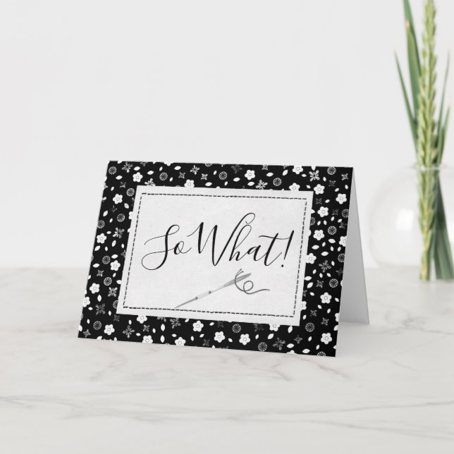 Sewing Needle Birthday Card (Front)