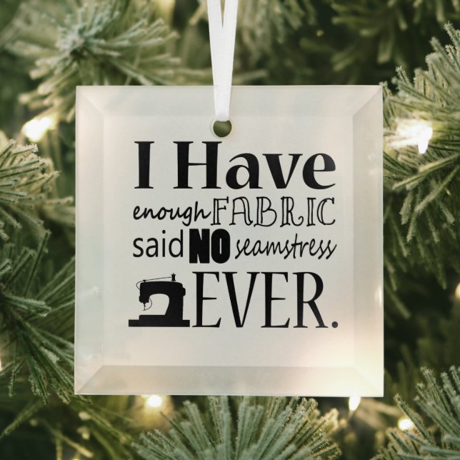 Sewing Not Enough Fabric • Crafts Glass Tree Decoration (Insitu)