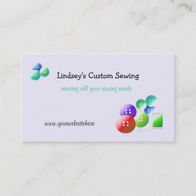 Sewing Notions Business Card (Front)