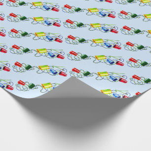 sewing notions print wrapping paper