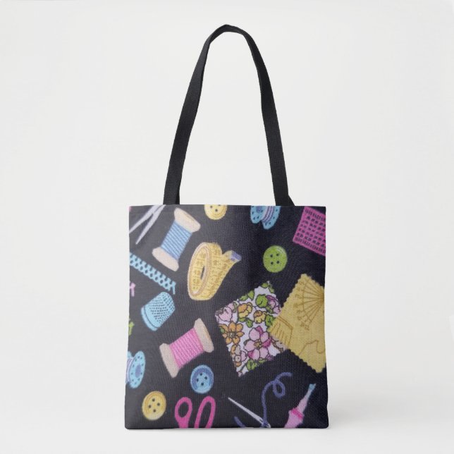 Sewing Notions Tote Bag (Front)