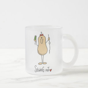 Sewing Nut T-shirts and Gifts Frosted Glass Coffee Mug