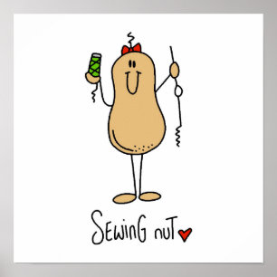 Sewing Nut T-shirts and Gifts Poster