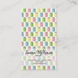Sewing pattern business card