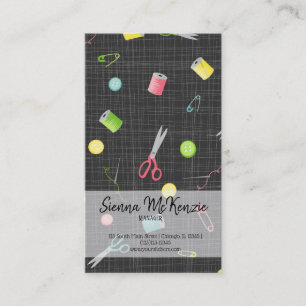 Sewing pattern business card