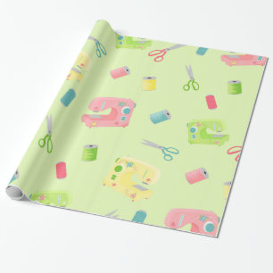 Sewing pattern wrapping paper