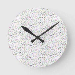 Sewing Pins White Dressmaker Seamstress Tailor Round Clock