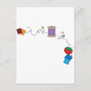 Sewing Postcard