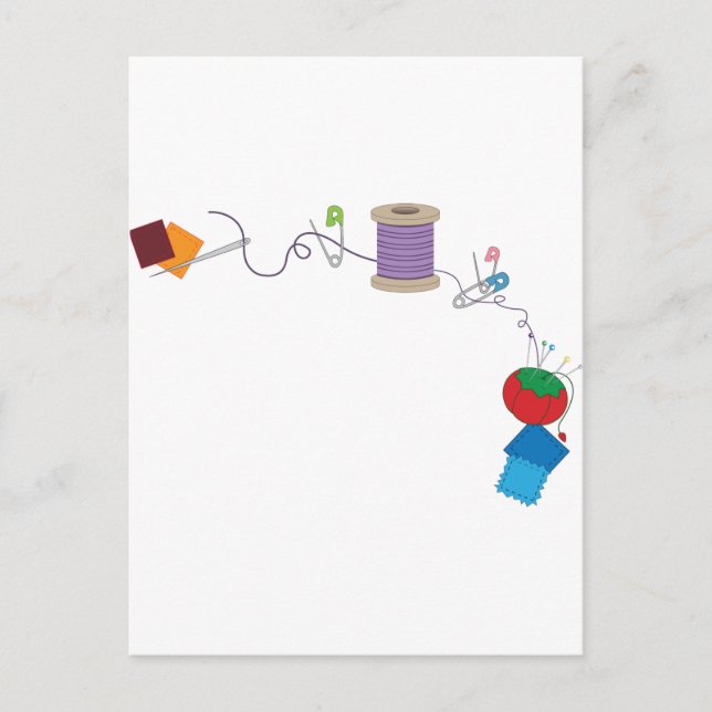 Sewing Postcard (Front)
