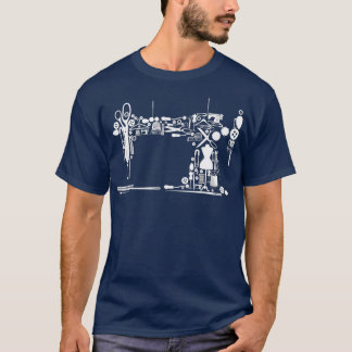Sewing Quilting Machine  Quilters Gift For Lover T-Shirt