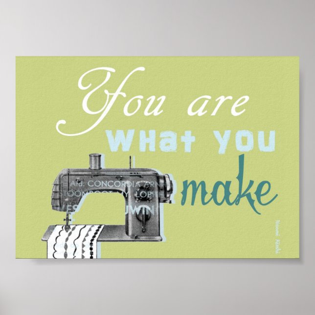 Sewing quote poster (Front)